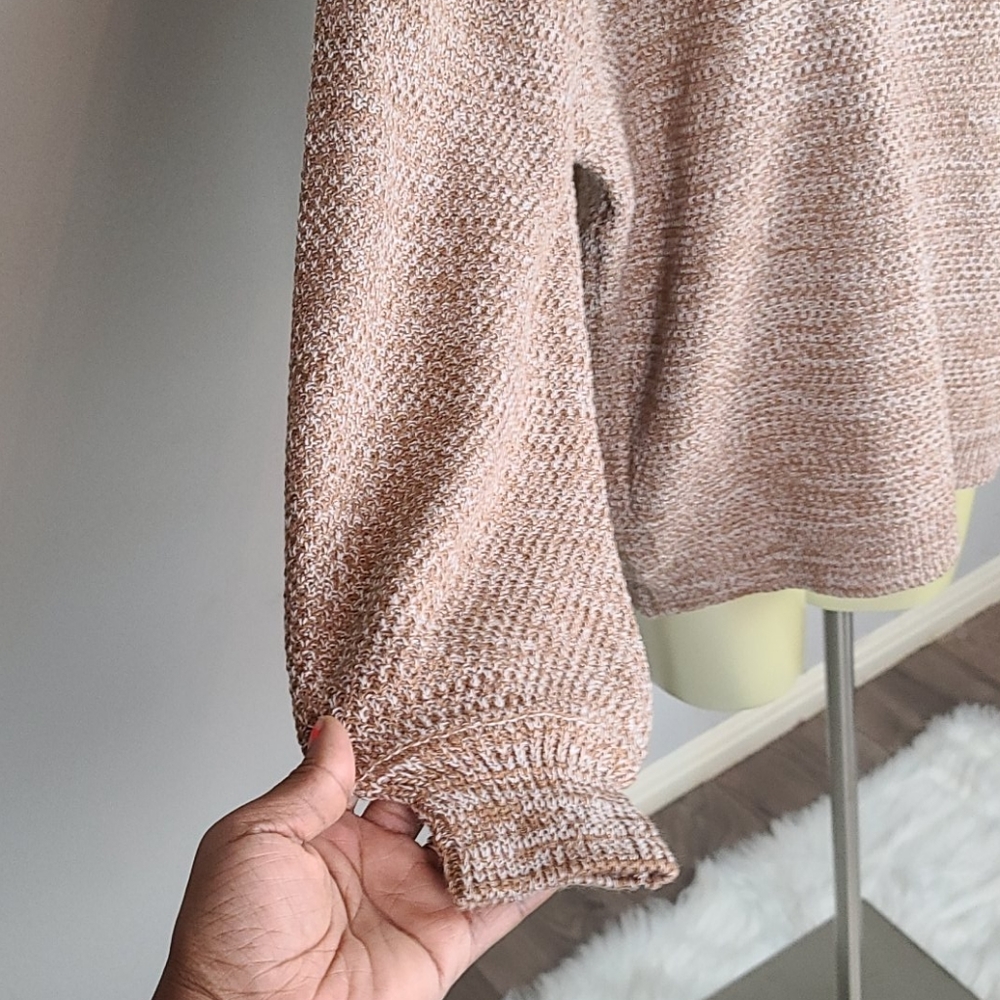 Deep Camel Crew Neck Sweater - Picture 4 of 4